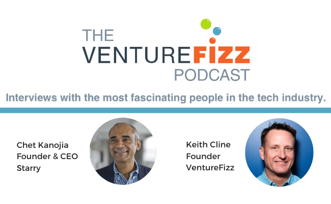 The VentureFizz Podcast: Chet Kanojia - Founder & CEO of Starry banner image