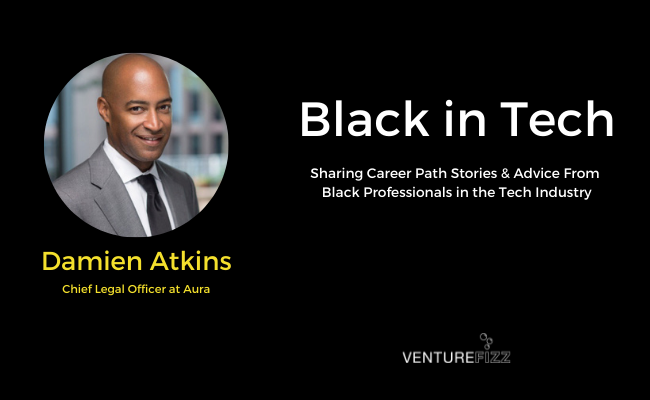Black in Tech: Damien Atkins, Chief Legal Officer at Aura banner image