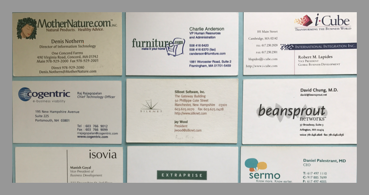 Business Cards from the Dot-Com Era banner image