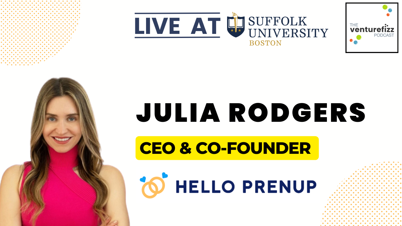 The VentureFizz Podcast: Julia Rodgers - CEO, & Co-Founder of HelloPrenup banner image