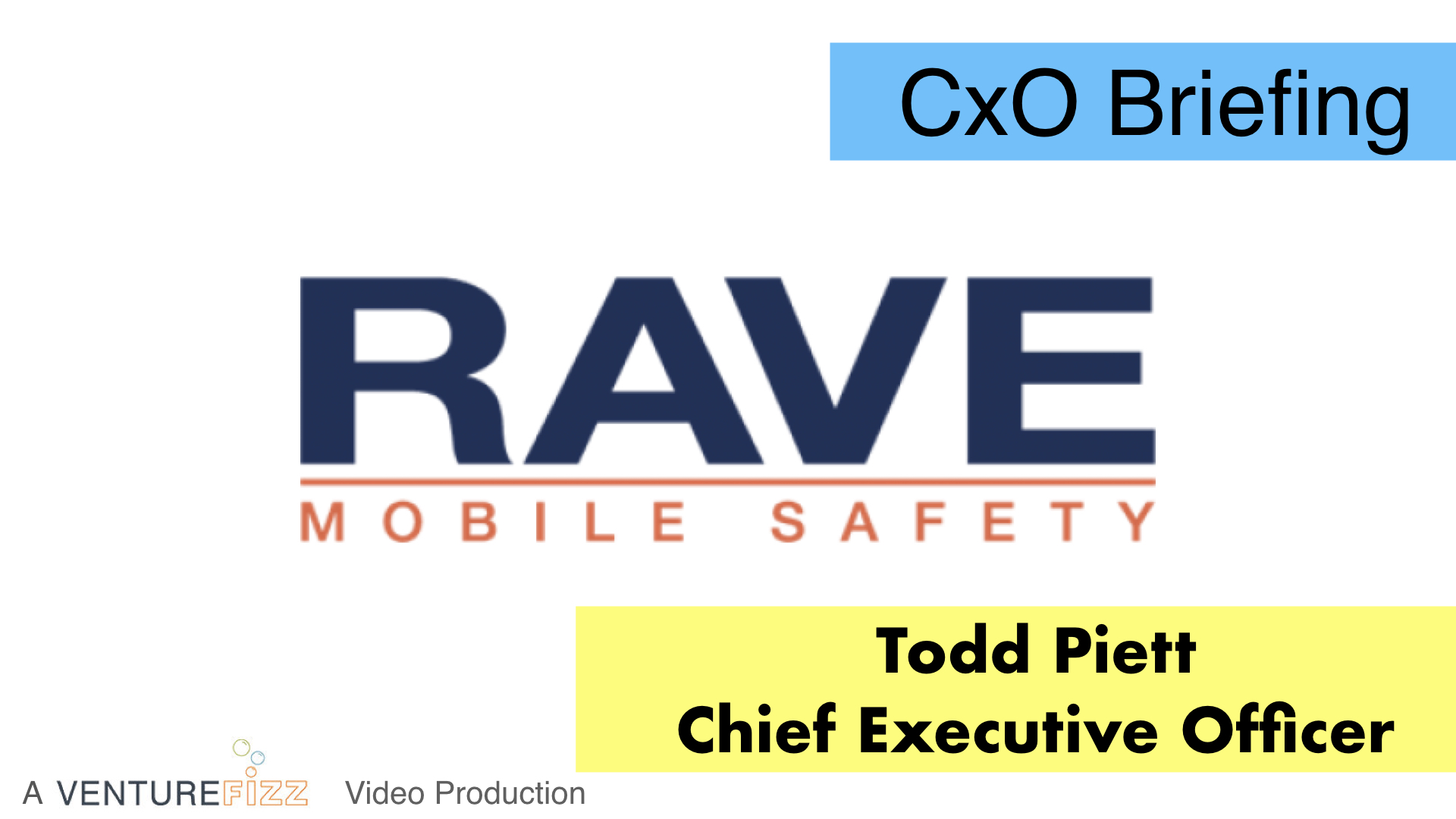 Inside Rave Mobile Safety, Interview with Todd Piett, Chief Executive Officer banner image