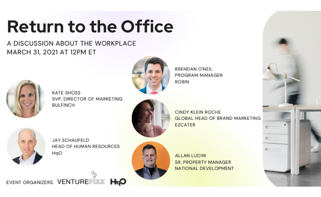 VentureFizz Event: Return to the Office, a Discussion About the Workplace banner image