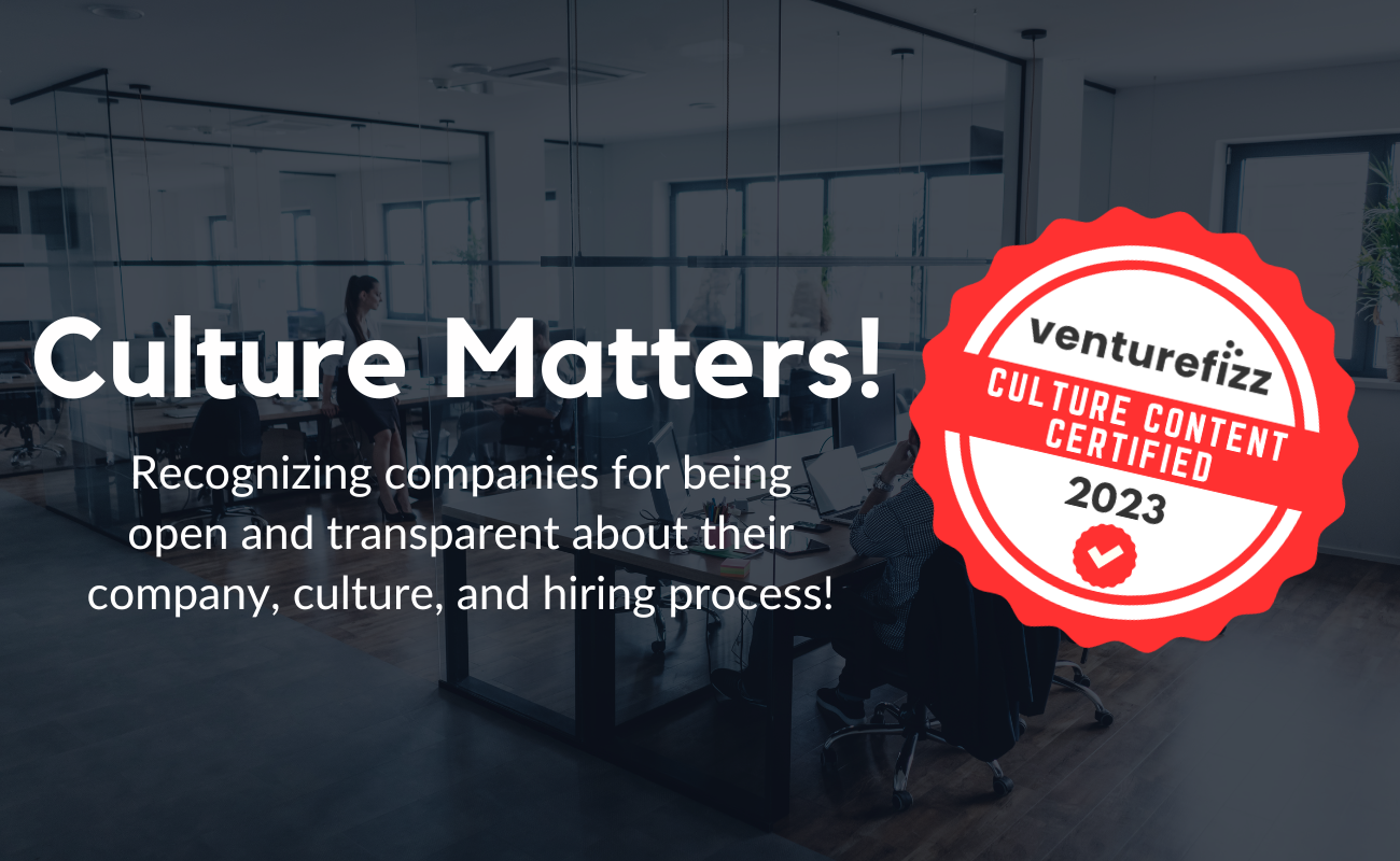 Culture Matters!  Announcing the VentureFizz Culture Content Certified Program banner image